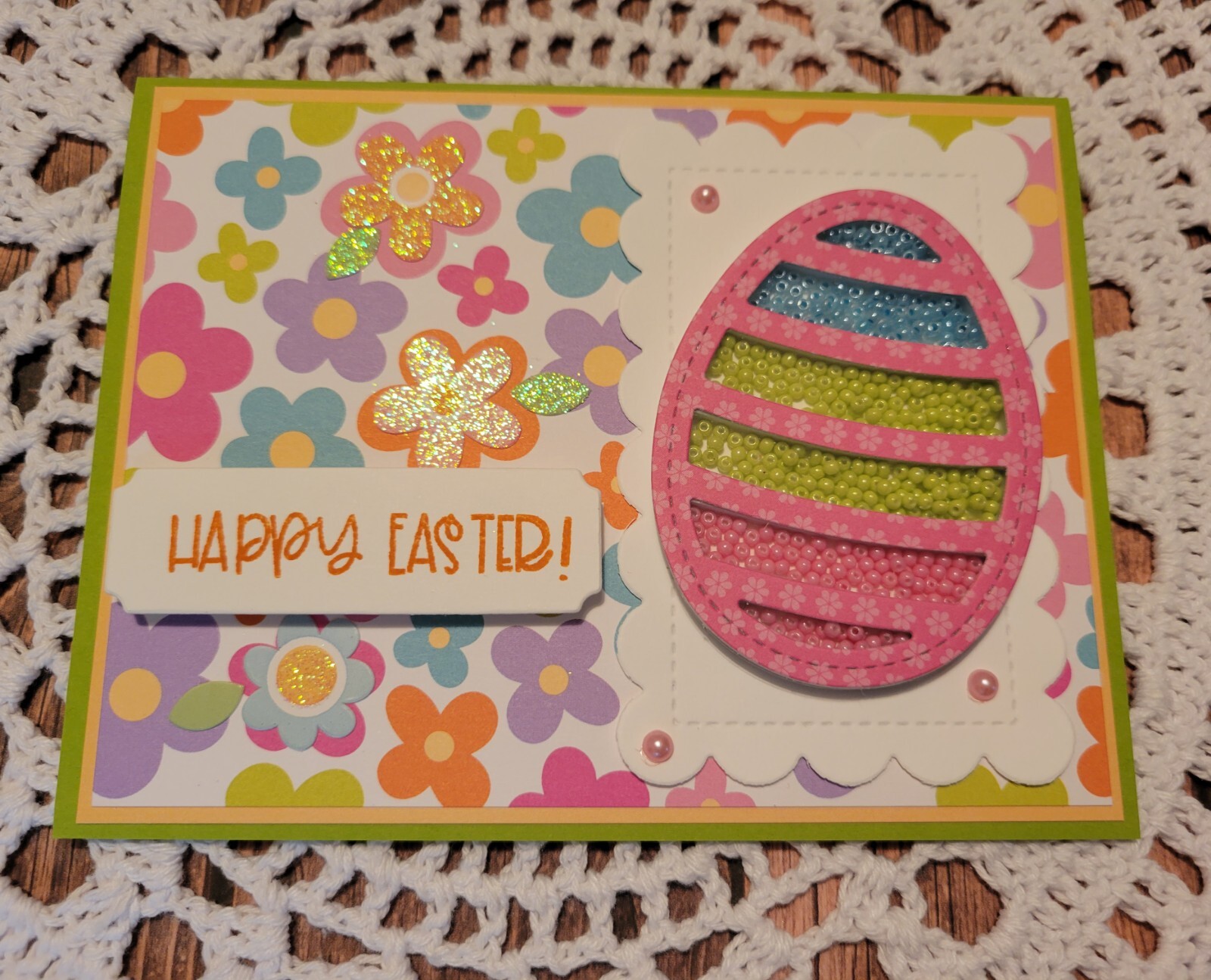 Lot of 8 Cute Queen & Co  Easter Shaker cards Handmade & So Much Fun! Handmade - фотография #7