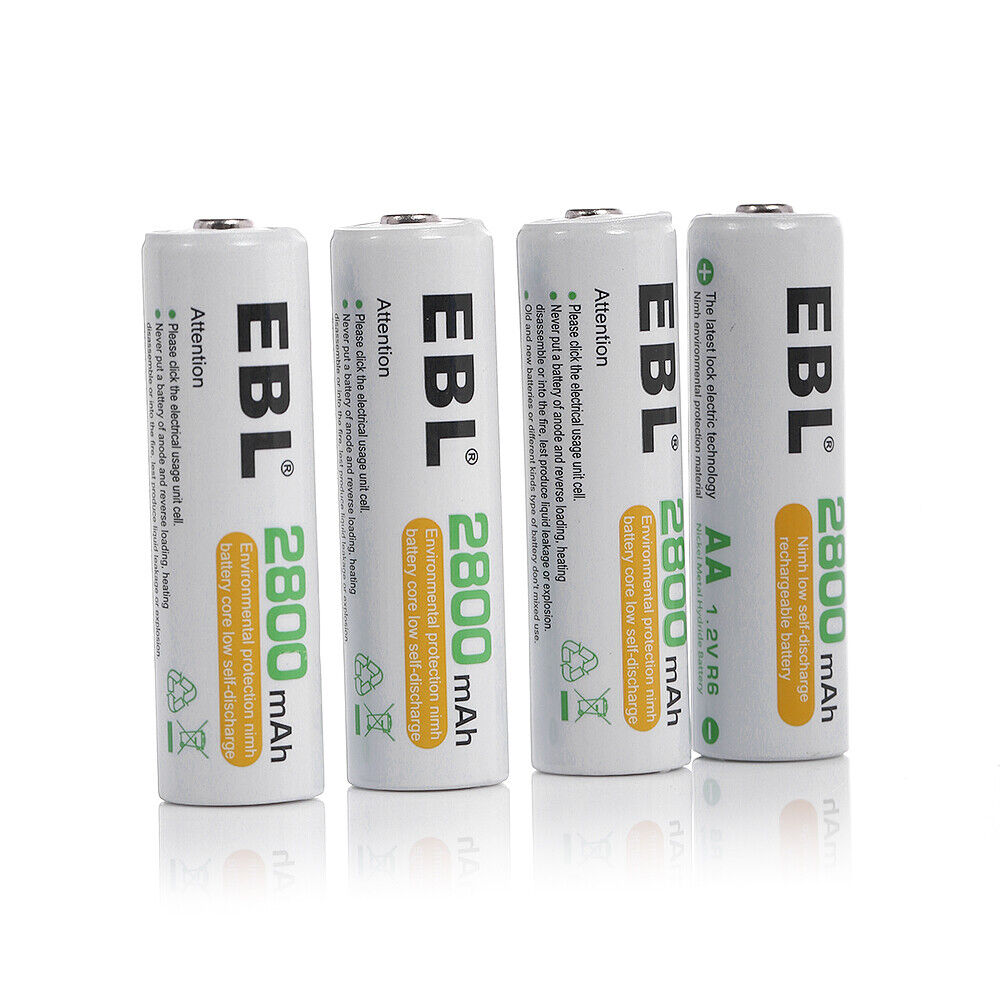 EBL AA AAA Rechargeable Batteries Ni-Mh 2800mAh 2300mAh 1100mAh 800mAh + Box Lot EBL 2A-3A-NIMH - фотография #20