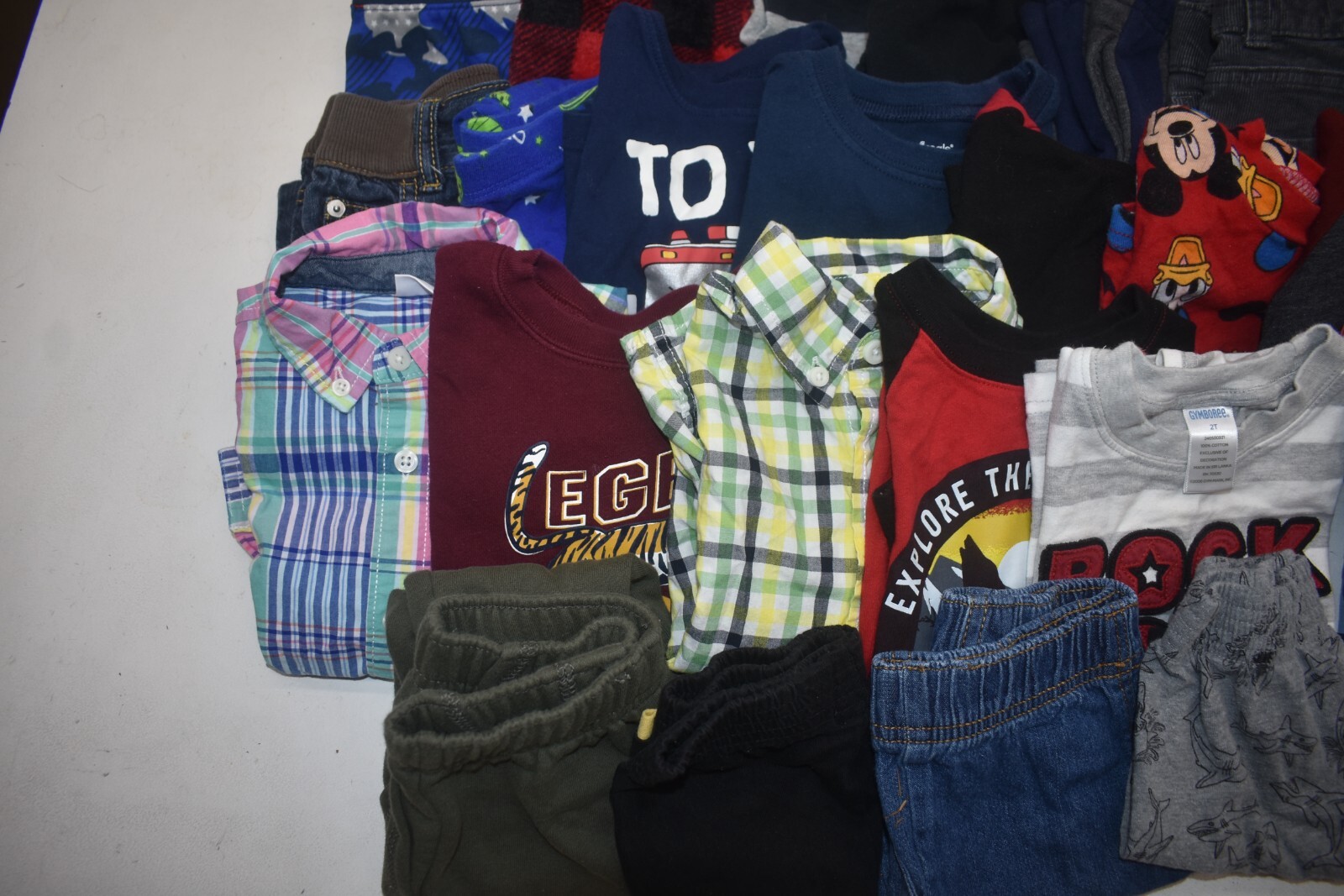 Wholesale Bulk Lot of 30 Boys Size 2T Mixed Season Tops Pants Bottoms Shirts Mixed Brand - фотография #4