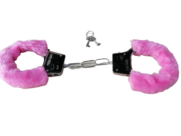 3 Furry Fuzzy Costume Handcuffs Metal Wrist Cuffs Soft Bachelorette Hen Party US Unbranded Does not apply - фотография #3