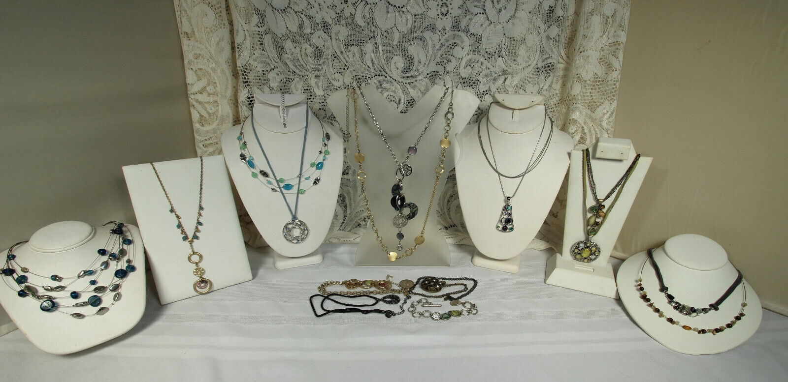 LIA SOPHIA Designer Jewelry Lot 16pcs All Signed WEARABLE No Missing Stones NICE lia sophia