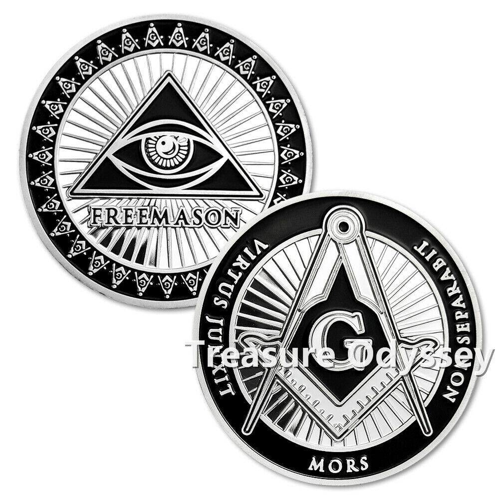 Masonic Challenge Coin Lot Entered Apprentice Fellow Craft Master Mason Emblem Без бренда - фотография #6