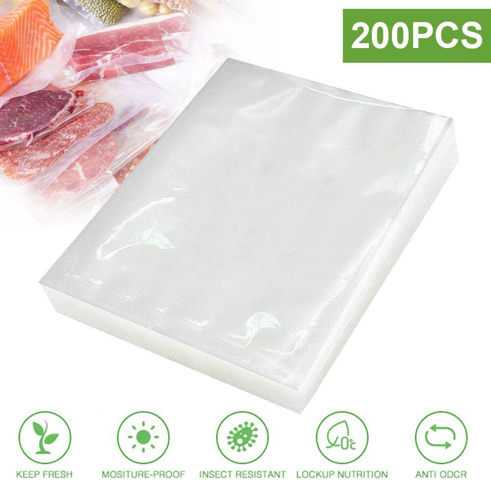 200 Quart Size Vacuum Seal Bags 8x12 Embossed Food Saver Sealer Storage Bag 4Mil Unbranded Does Not Apply