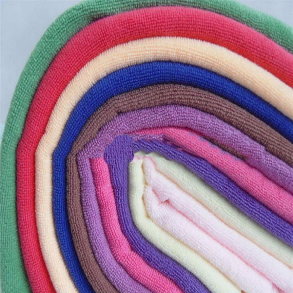 10pcs Soothing Microfiber Face Towel Cleaning Wash Cloth Hand Square Towel Unbranded Does Not Apply - фотография #6