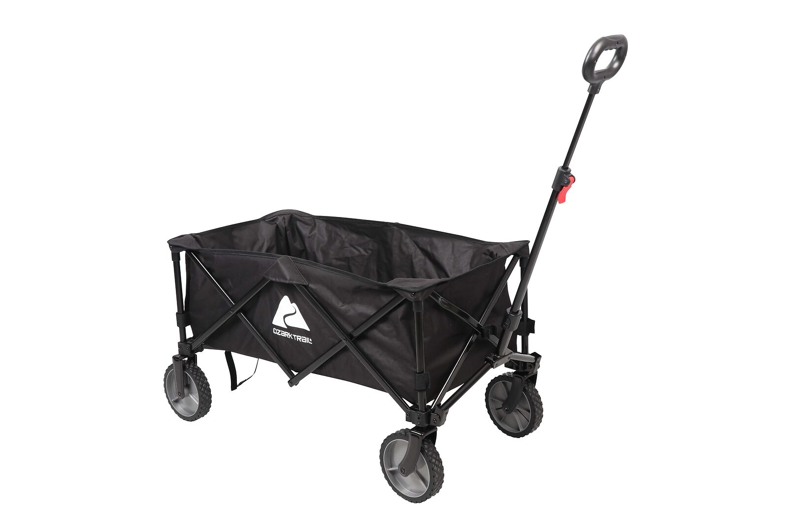 Wagon Folding Cart Collapsible Garden Beach Utility Outdoor Camping Sports Black Does not apply