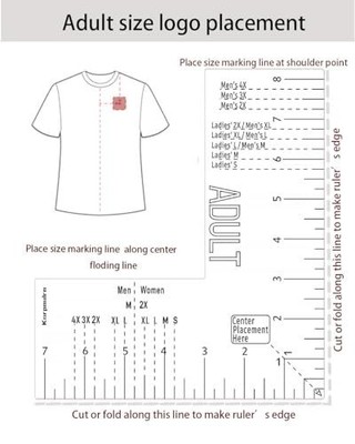 Tshirt Ruler Guide for Vinyl Alignment - Left Chest T Shirt Ruler Alignment T... Karpoulra Does not apply - фотография #2