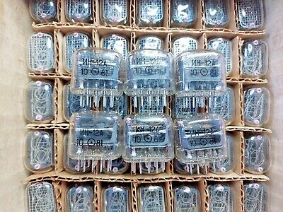 US Stock! 6pcs IN-12 NEW TESTED Nixie Tubes Same Date For Clock Kit OTK marked Gazotron Does Not Apply