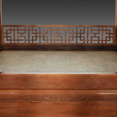 RARE ANTIQUE CHINESE WEDDING BED CARVED ROSEWOOD MIRROR FURNITURE CHINA 19TH C.  Без бренда - фотография #6