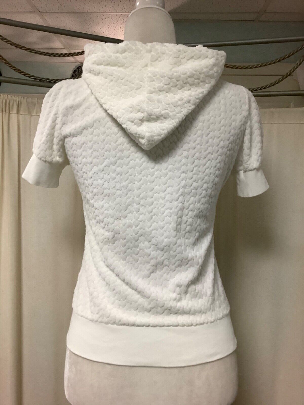 Juicy Couture ivory heart shaped terry hoodie SP/XSP Juicy Couture - фотография #2