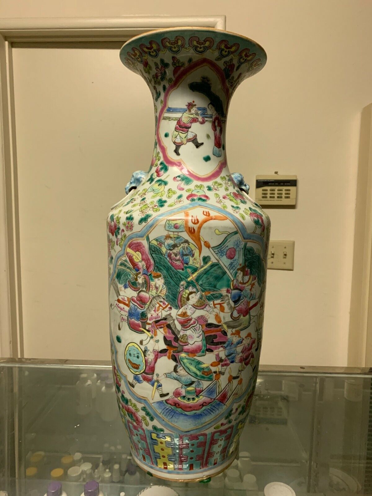 Chinese antique large roos vase  1856-1875 ye'a Без бренда - фотография #5