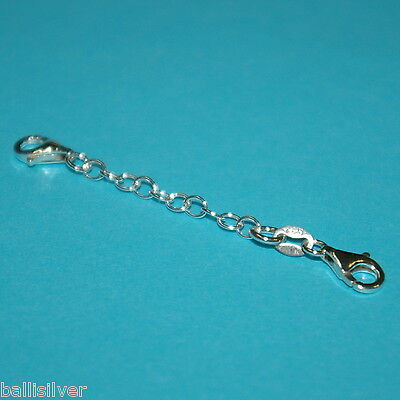 30 pcs Sterling Silver 925 2" Safety CHAIN EXTENDERS with 2 Lobster Clasps Lot BalliSilver Does Not Apply - фотография #3