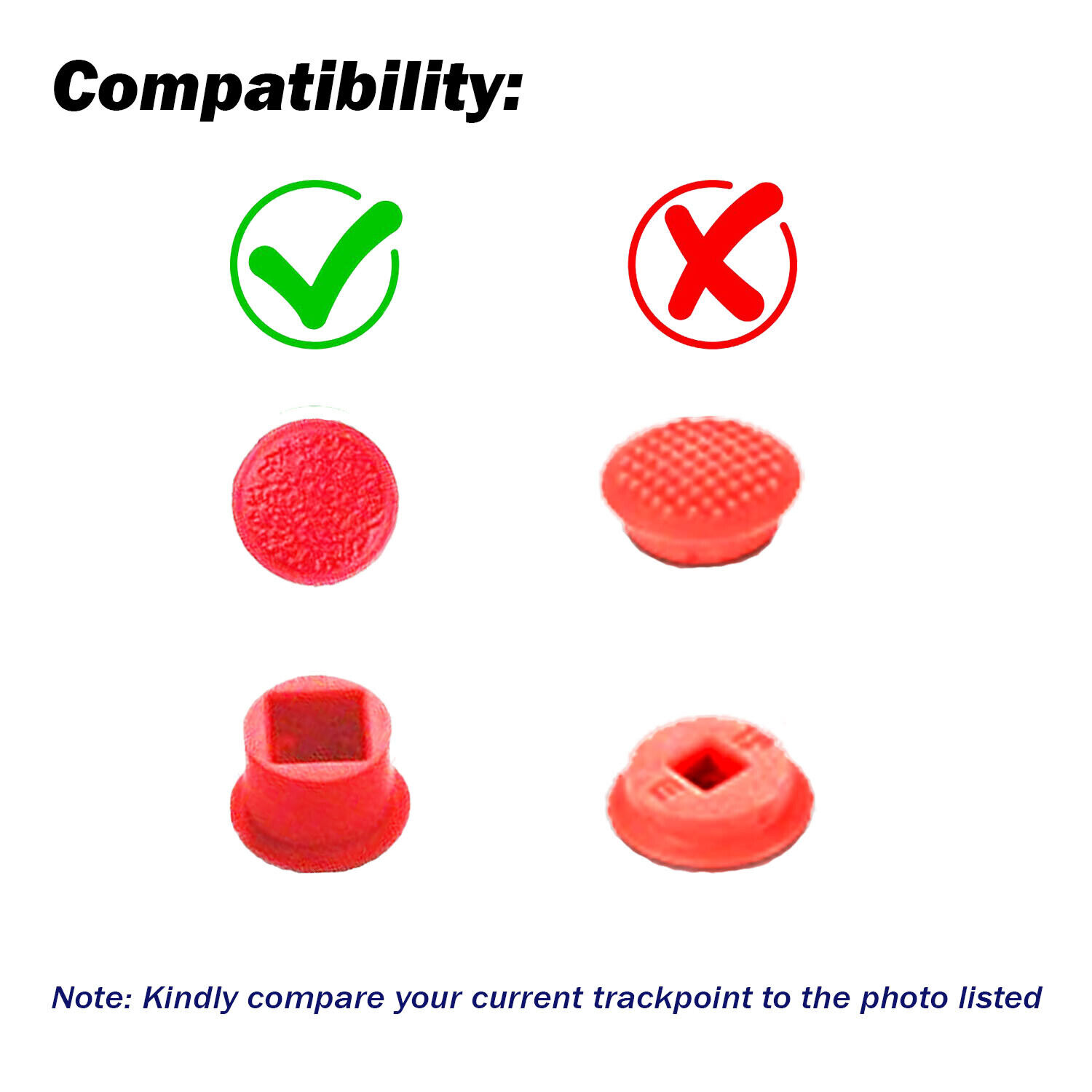 New 100x Trackpoint Cap Soft Rim Mouse Pointer for Lenovo T410 T510 R400 Unbranded/Generic Does Not Apply - фотография #4