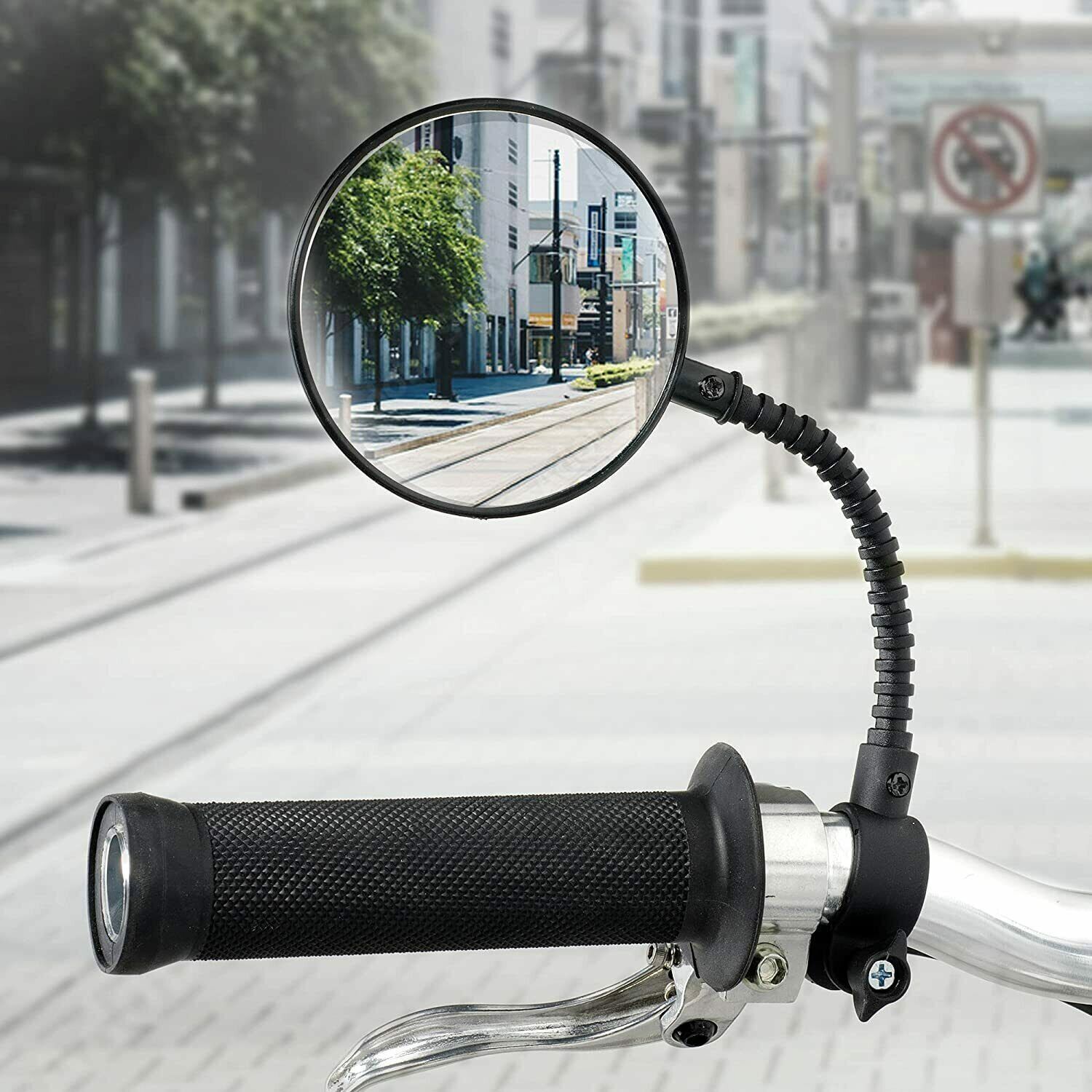 2x Mini Bicycle Rotaty Handlebar Glass Cycling Rear View Mirror for Road Bike US Geartronics Does Not Apply