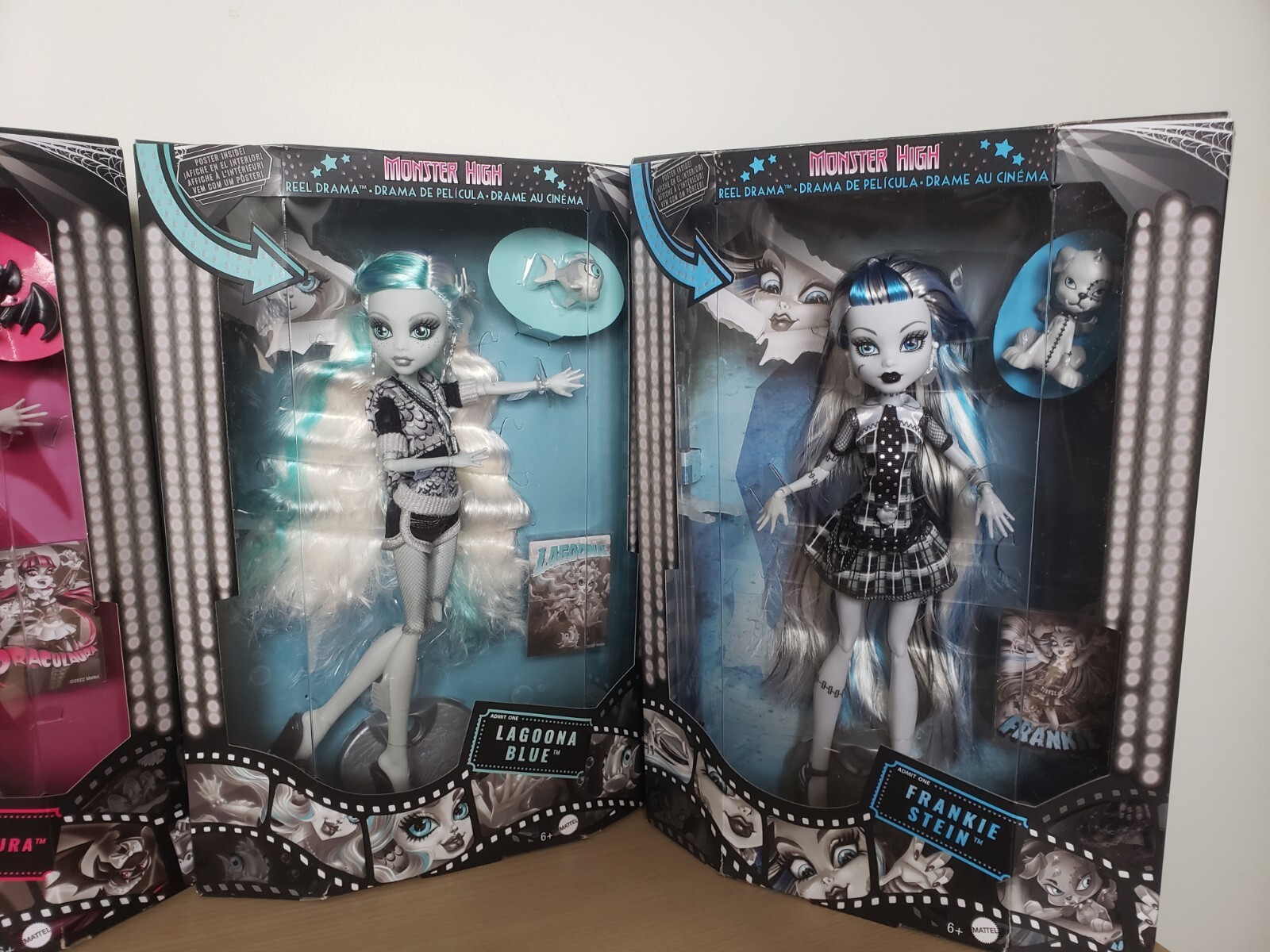 Monster High Reel Drama Collector Edition Dolls Full Set Of 4 IN HAND Fast Ship! Mattel - фотография #3