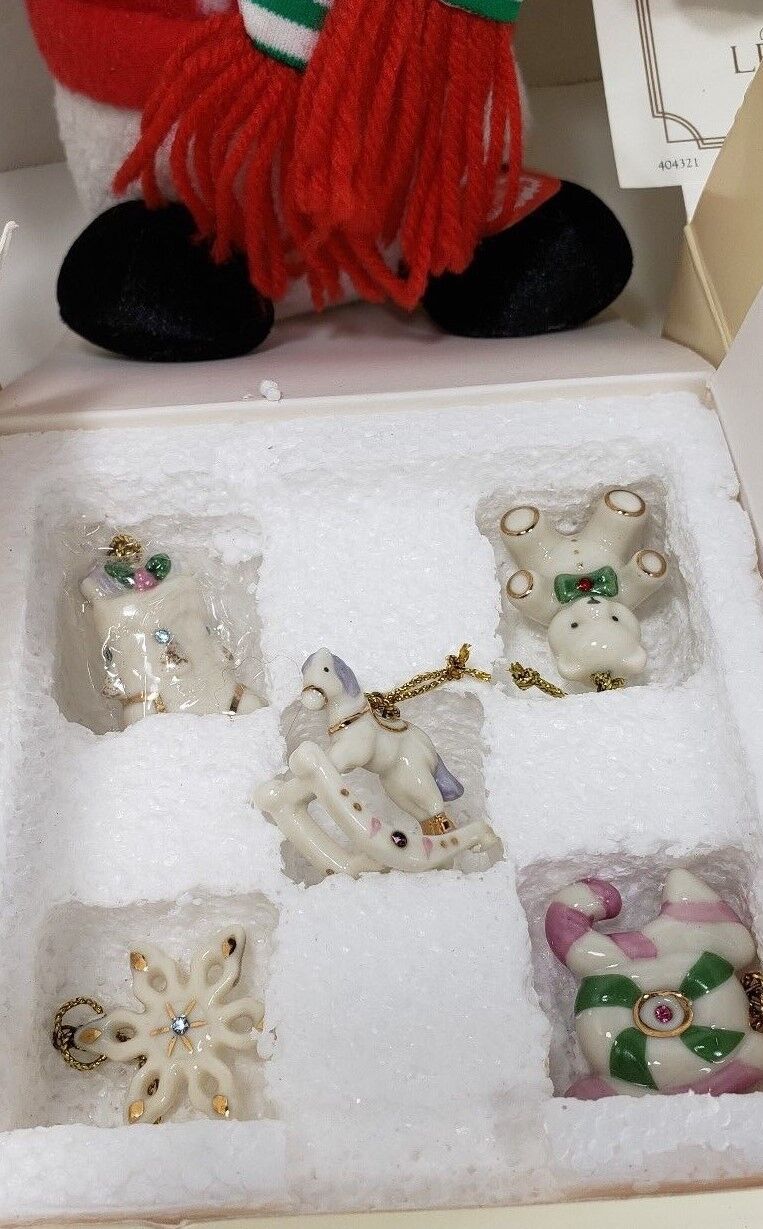 15 Lenox Advent 24 Karat Gold Mini Jeweled Ornaments Collection New In 3 Boxes Lenox - фотография #4