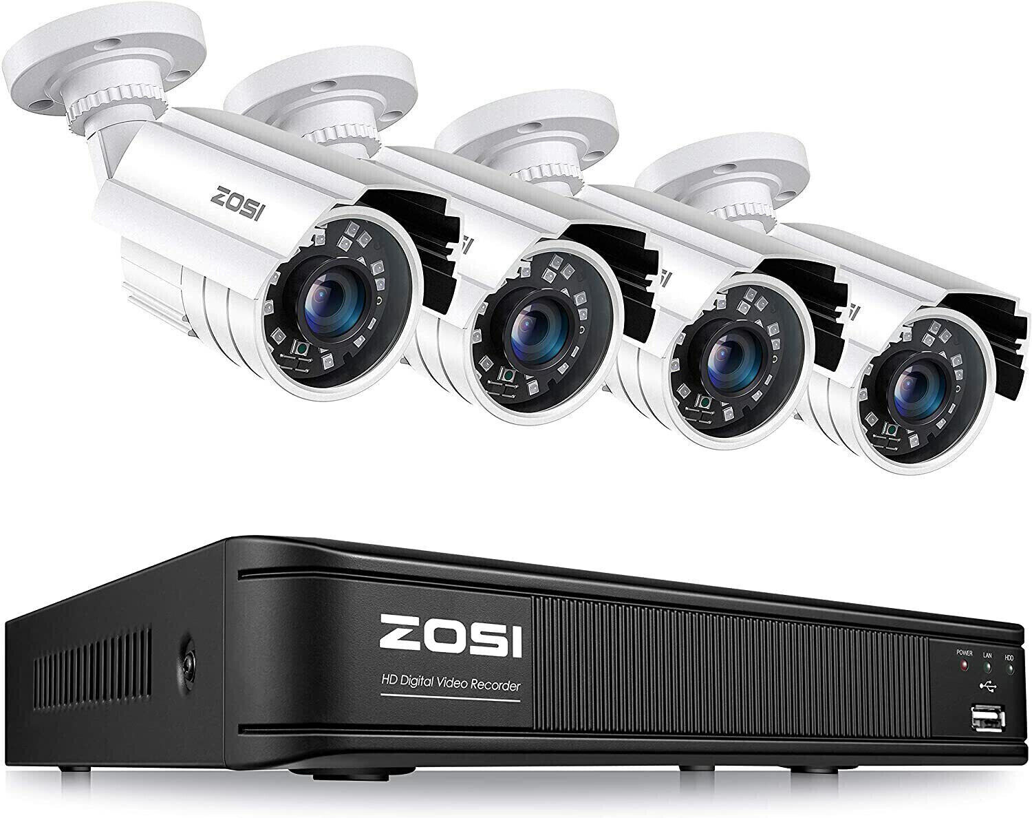 ZOSI CCTV 8CH DVR Home Security Camera System 1080p Outdoor Cameras Night Vision ZOSI Does Not Apply