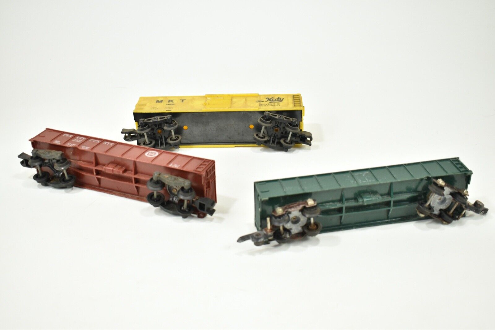 S Scale Lot: American Flyer Yellow 24030 Gondola Red 24110 Gondola Green 631 American Flyer 24030 - фотография #5