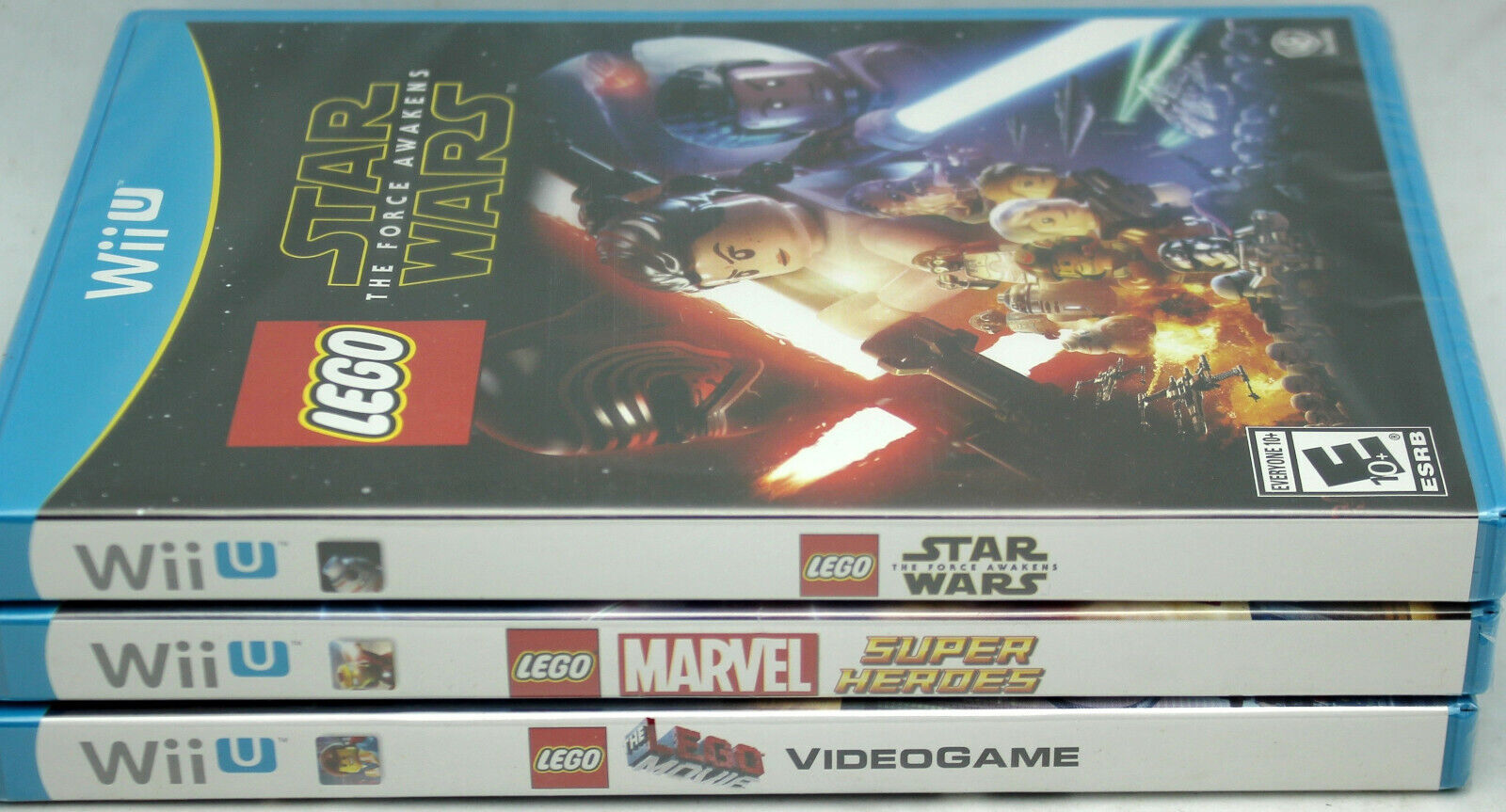 Lot of 3 Nintendo WiiU Wii U Lego Star Wars,Lego Movie and Marvel Super Heroes Без бренда - фотография #3