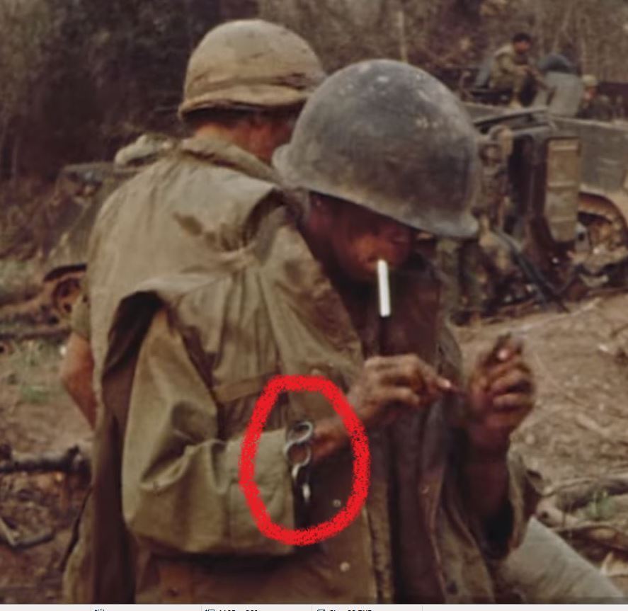 4 M2 M62 M67 Smoke Pull Rings for US Army USMC Vietnam War M1 Helmet/ BOONIE HAT Без бренда - фотография #9