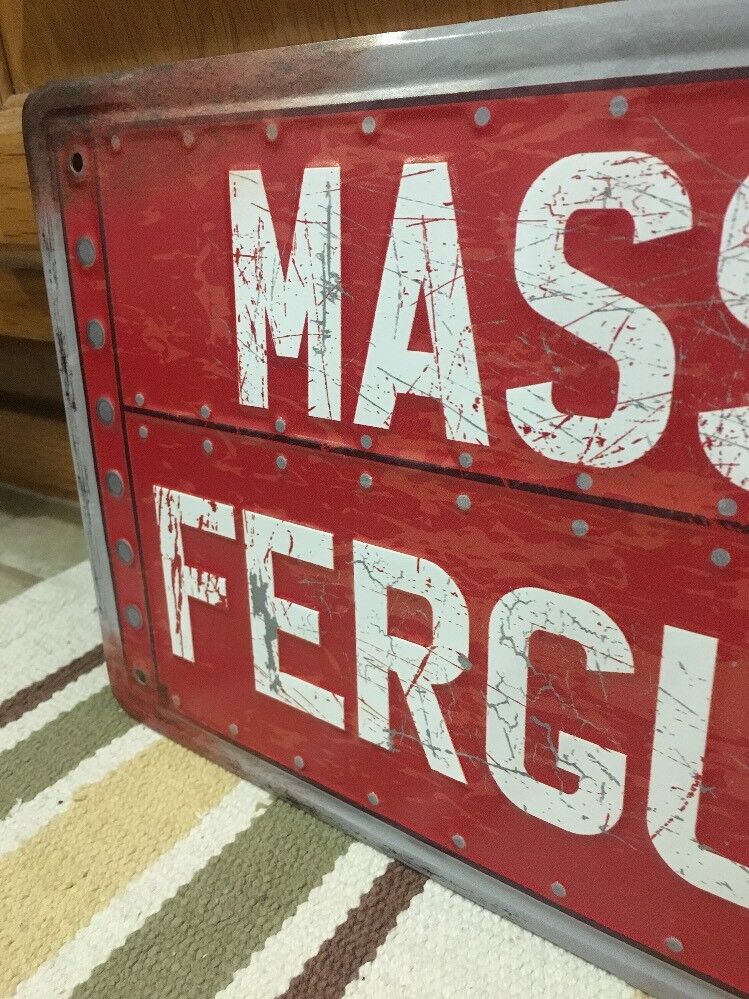 Massey Ferguson Metal Tractor Sign Vintage Style Farm Barn Hay Tools Feed Без бренда - фотография #5