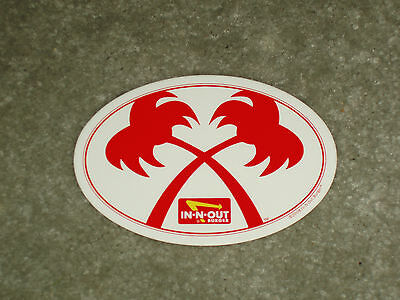 IN-N-OUT BURGER, BUMPER STICKER, CROSSED PALM TREES CALI STYLE (DISCONTINUED) Без бренда
