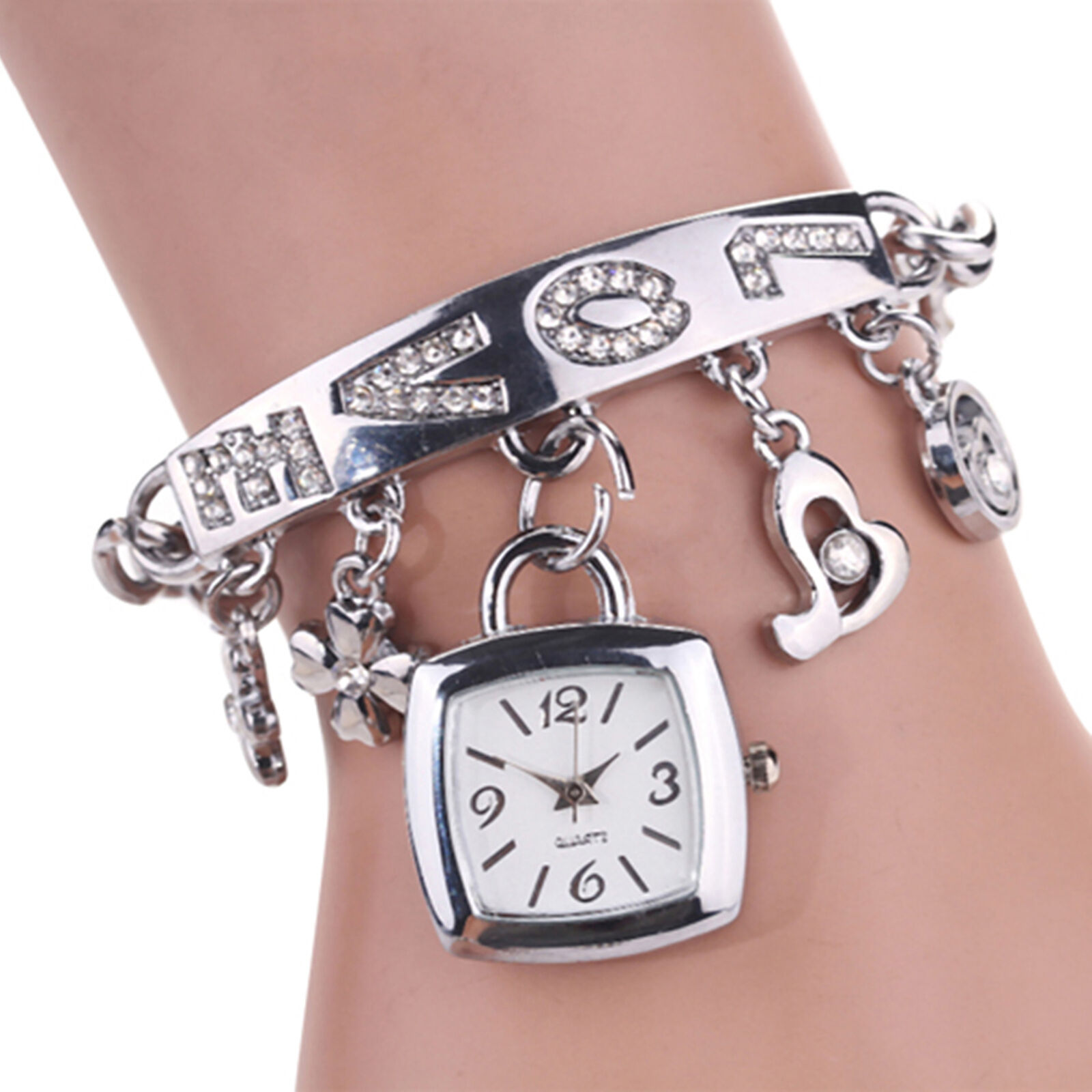 Jewelry Wristwatch Wear-resistant Shiny Surface Stylish Quartz Bracelet Watch Unbranded