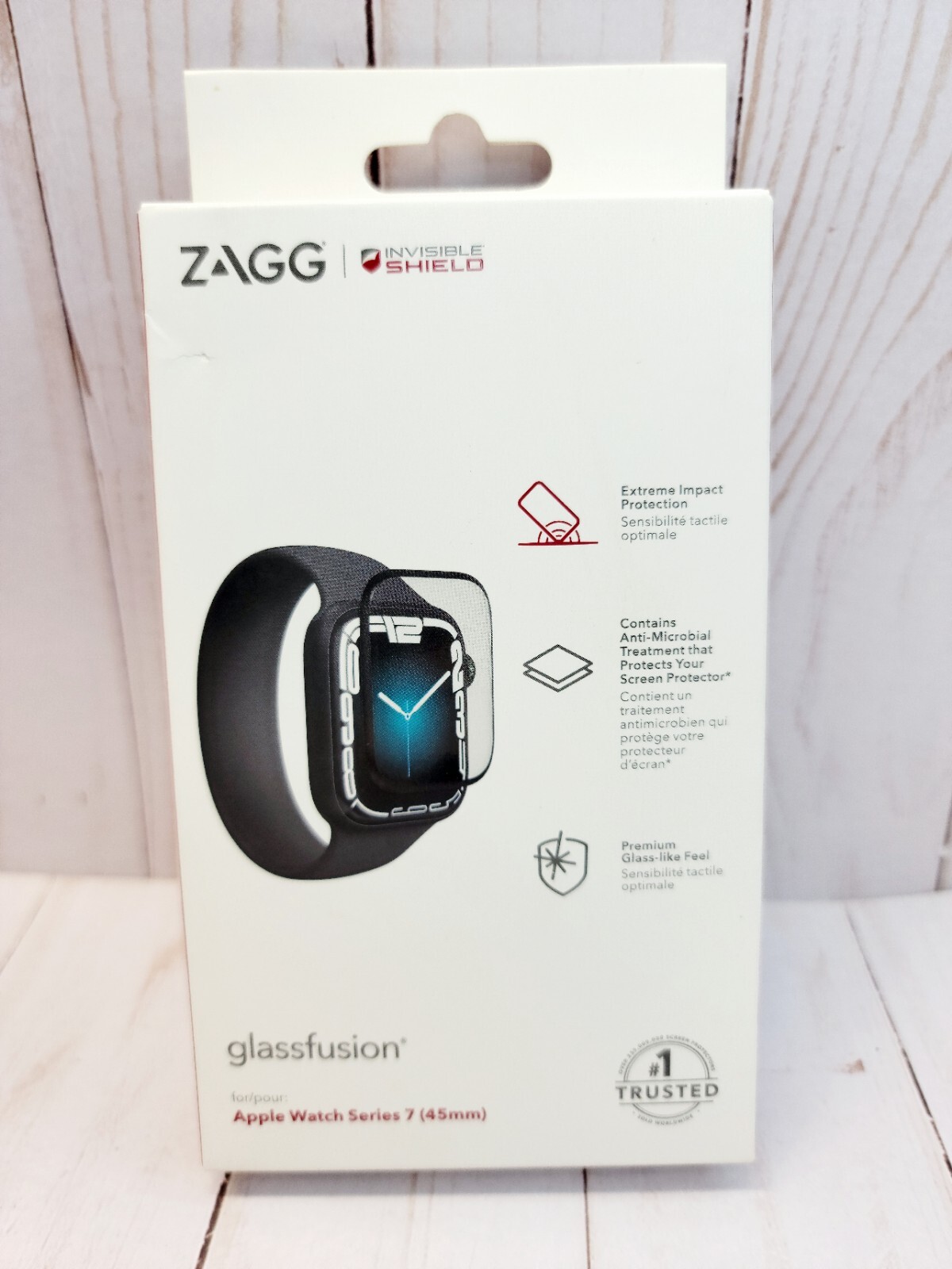ZAGG InvisibleShield GlassFusion Screen for Apple Watch Series 7 (45mm) - Clear zagg 200108669