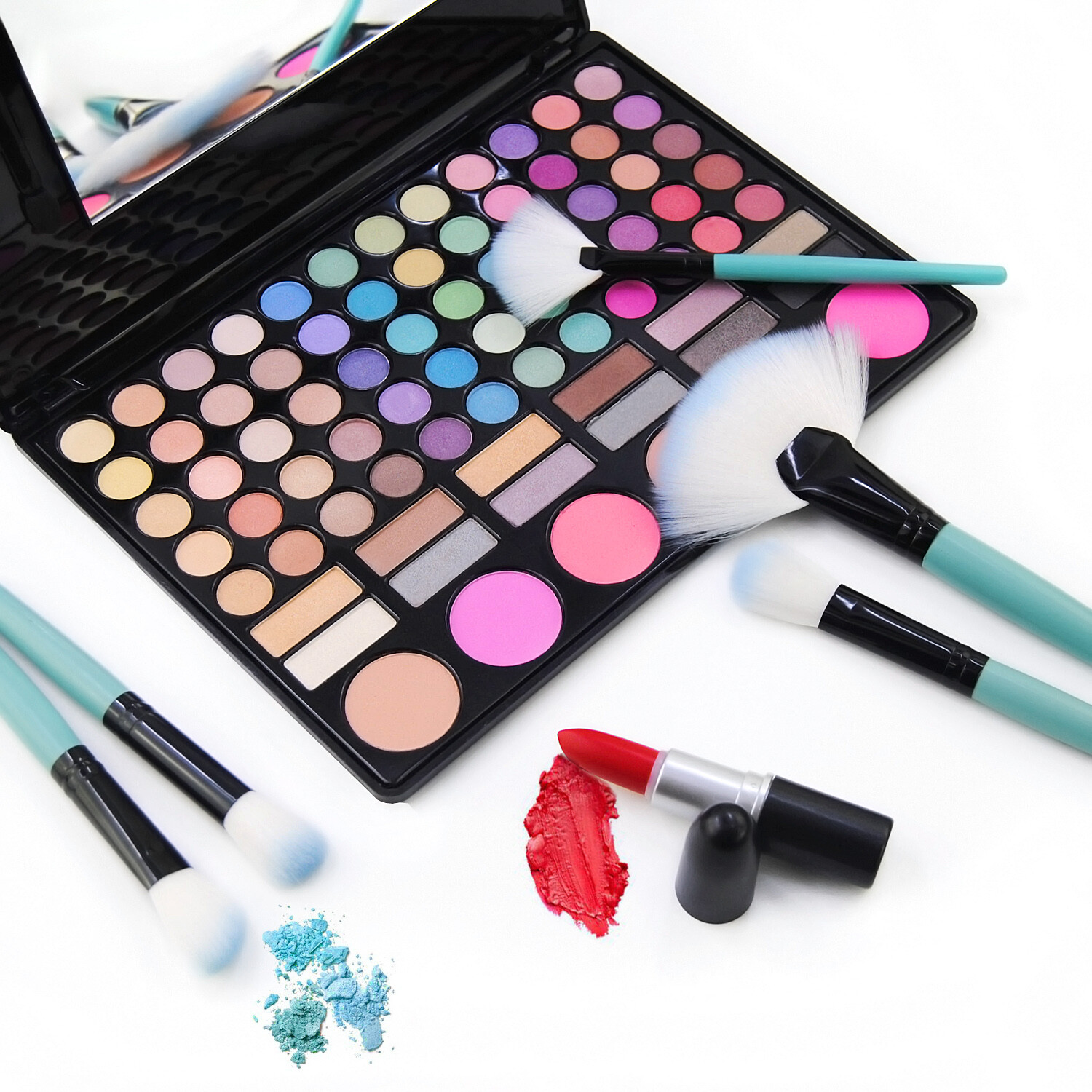 32pcs Professional Soft Cosmetic Eyebrow Shadow Makeup Brush Tool Set Kit Bag US YUWAKU Does not apply - фотография #4