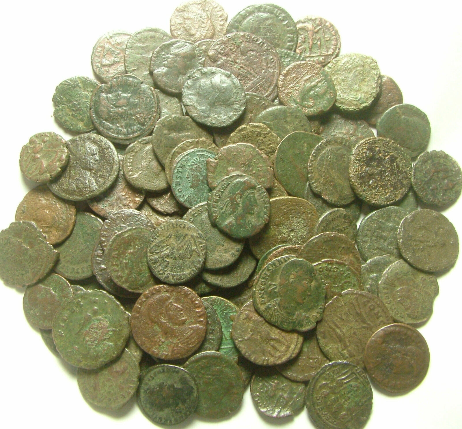 Lot genuine Ancient Roman coins Constantine/Valens/Constantius/Licinius/Claudius Без бренда - фотография #5