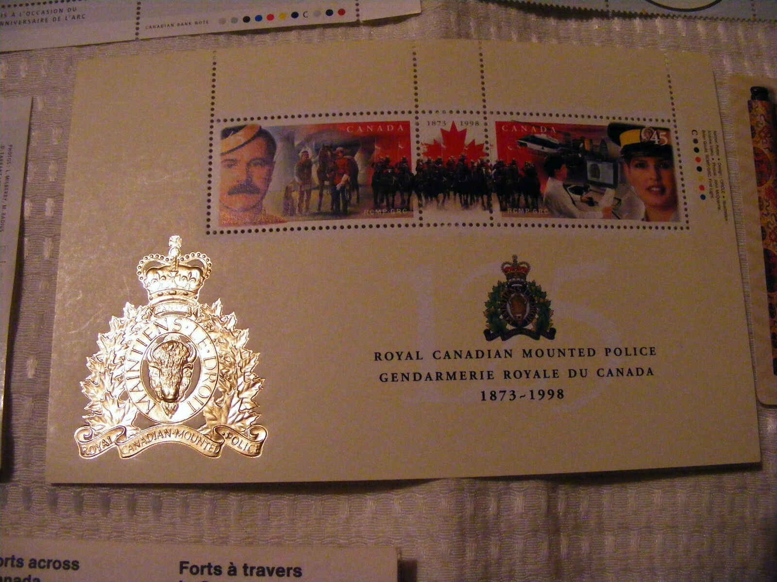 Canada (4) Miniature Sheets RCAF- Hockey-Police-Year Dragon+ 1983 Booklet Forts  Без бренда - фотография #12