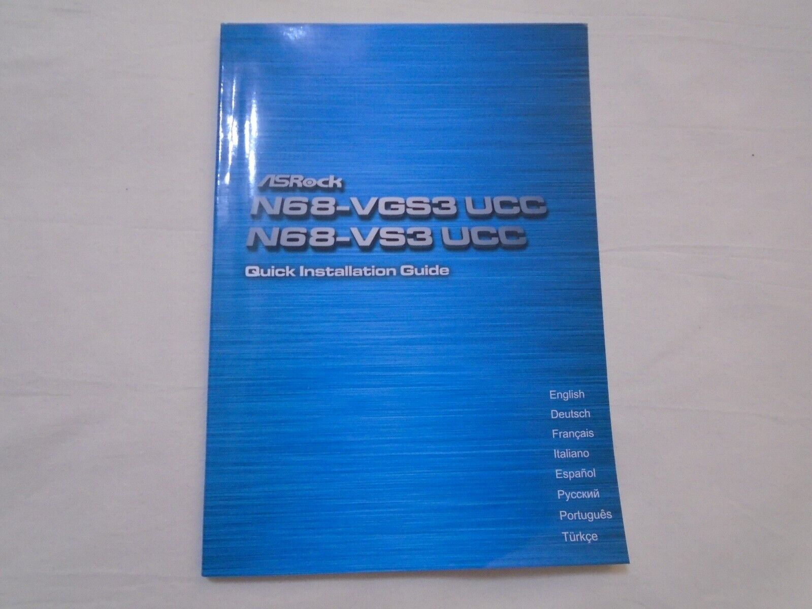 ASRock N68-VGS3 UCC Quick Installation Guide & DVD AS Rock - фотография #3
