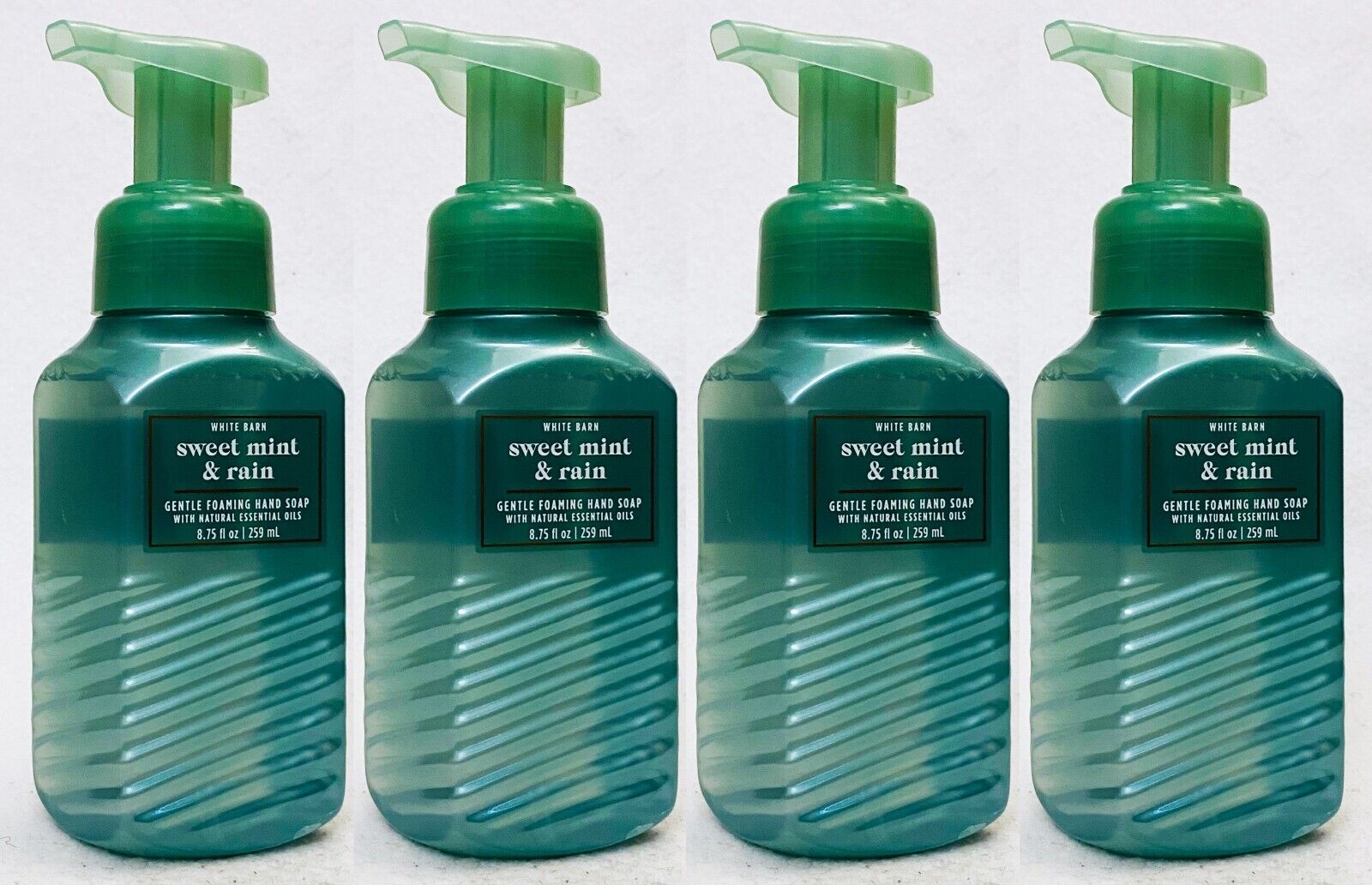 4 Bath & Body Works SWEET MINT RAIN Gentle Foaming Hand Soap Wash 8.75 oz Bath & Body Works
