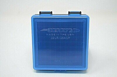 .25 ACP BLUE-BLACK (2) X 22 lr Ammo Box / Case / Storage 100 Rounds Berry's 22/100 - фотография #2