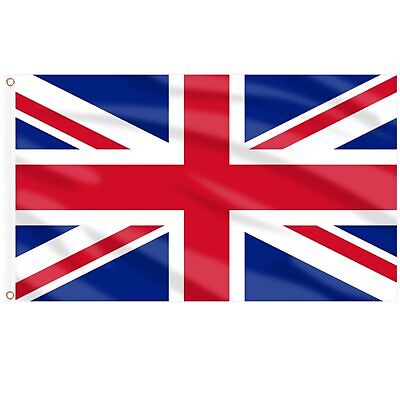 Union Jack Flags 5ft x 3ft, 1pcs/2pcs Great Britain British Flags - Double Si... AhfuLife