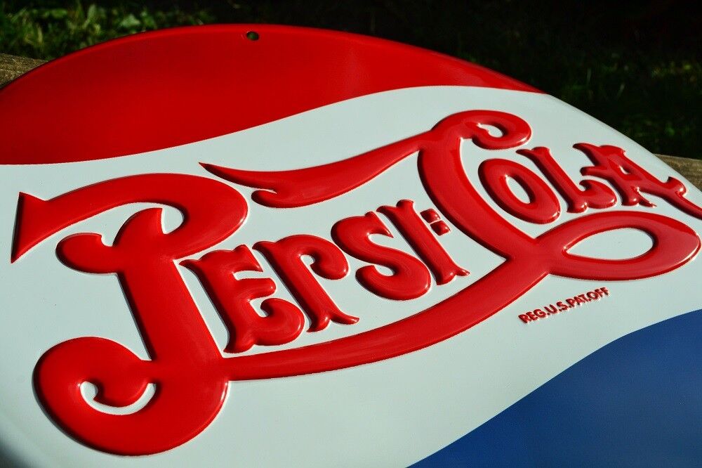 Pepsi-Cola Bottle Cap Embossed Tin Metal Sign - Pepsi - Soda - Ice Cold - Retro Pepsi - фотография #3