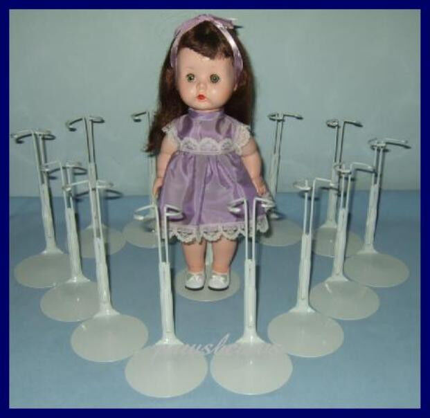 One Dozen 12 Kaiser Doll Stands for LITTLEST ANGEL Tiny Terri Lee BLEUETTE Kaiser 2101 - фотография #2