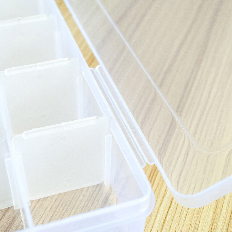 2pcs 18 Cells Slot Transparent Storage Box Cover Shell Electronics Component Box Unbranded Does Not Apply - фотография #3