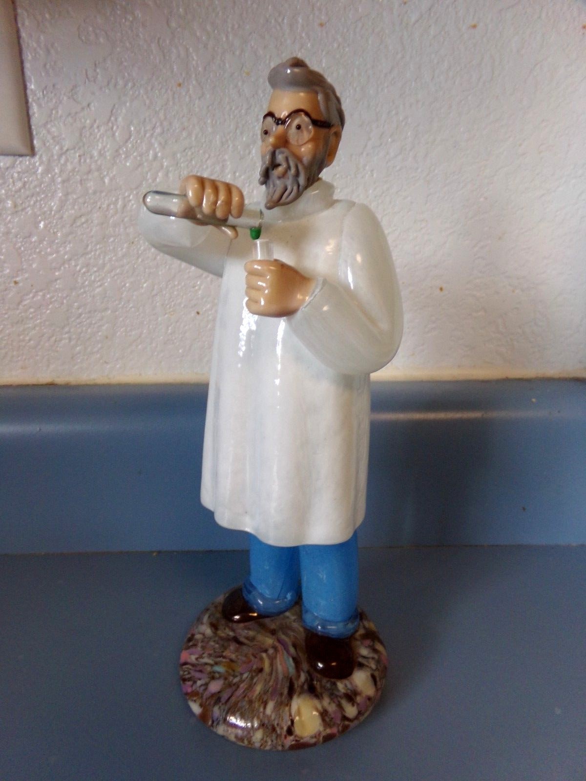Vintage 50s/60s Murano Hand Blown Art Glass Doctor Scientist Figurine RARE! Без бренда