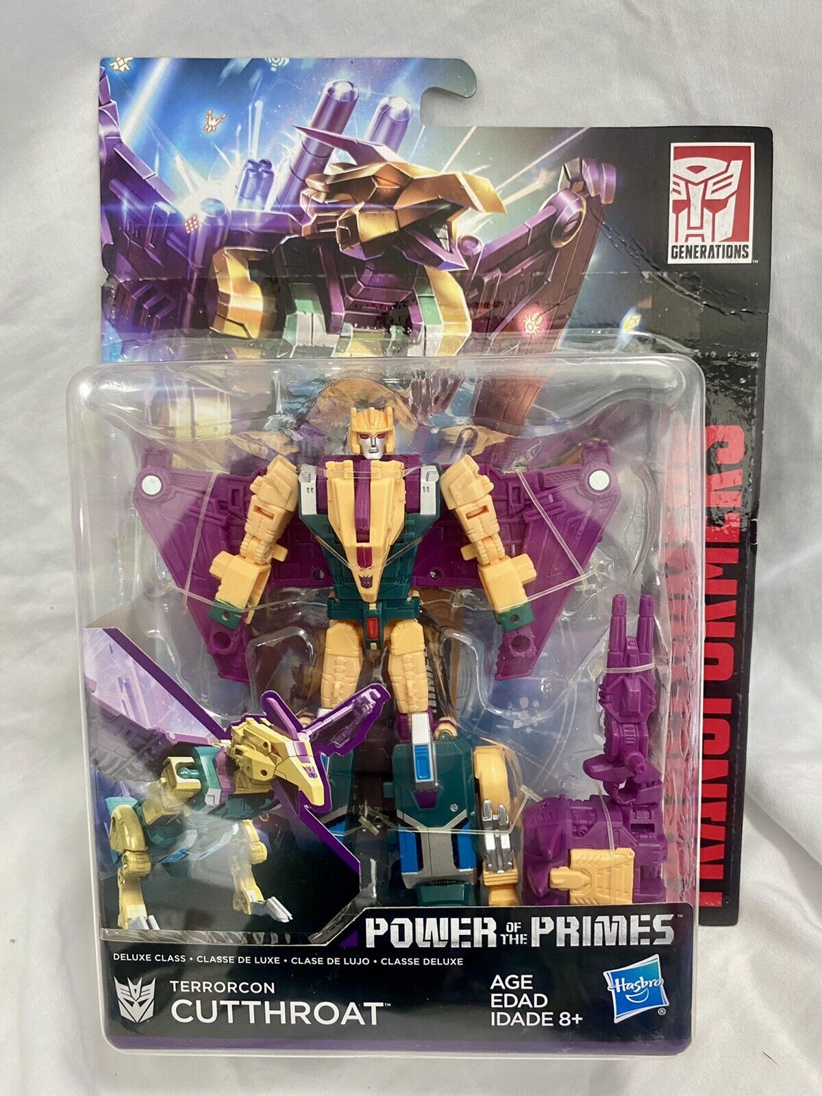 Transformers Power of the Primes Terrorcon Cutthroat Deluxe figure NEW MIB Hasbro