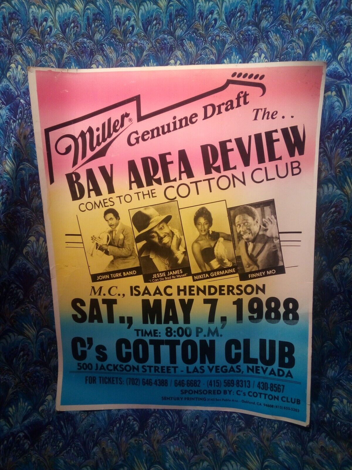 1st California Blues Festival Poster Music Concert Promo Poster Lot Vtg Original Без бренда - фотография #8