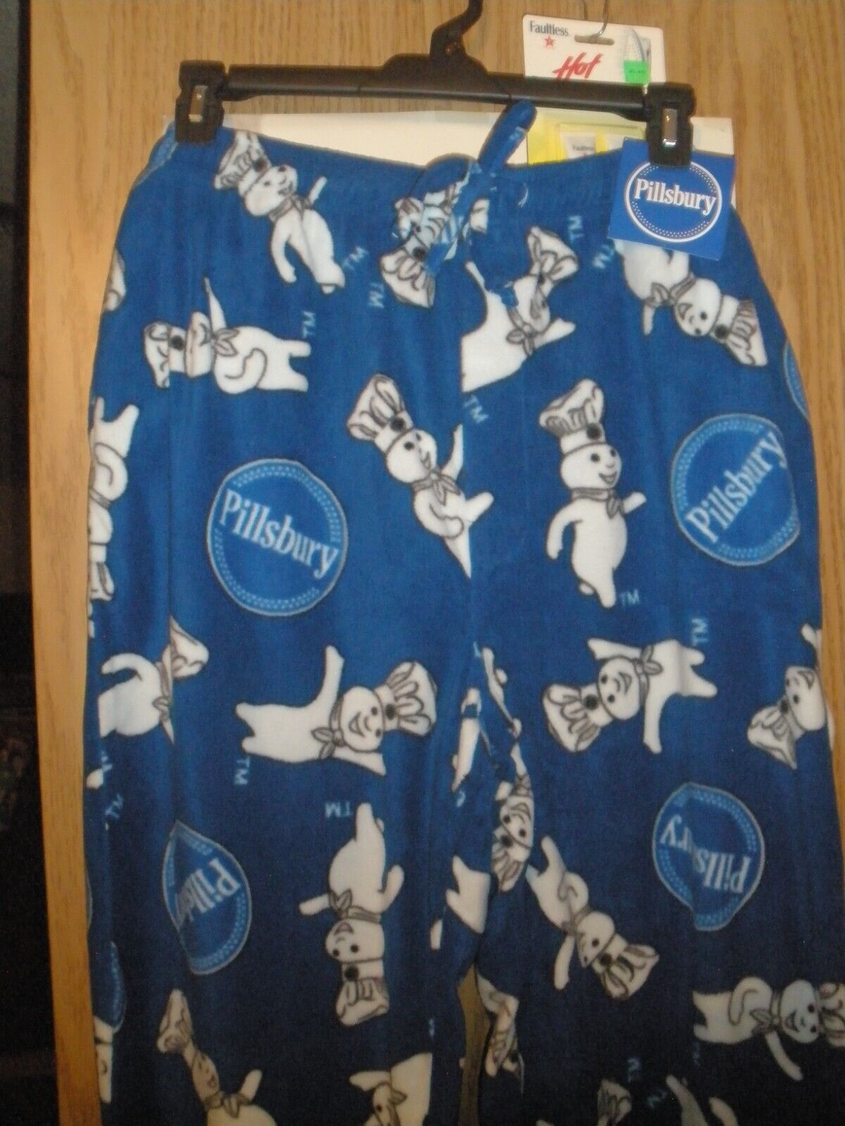 NOS Pillsbury logo doughboy fleece sleep lounge pant XL Без бренда