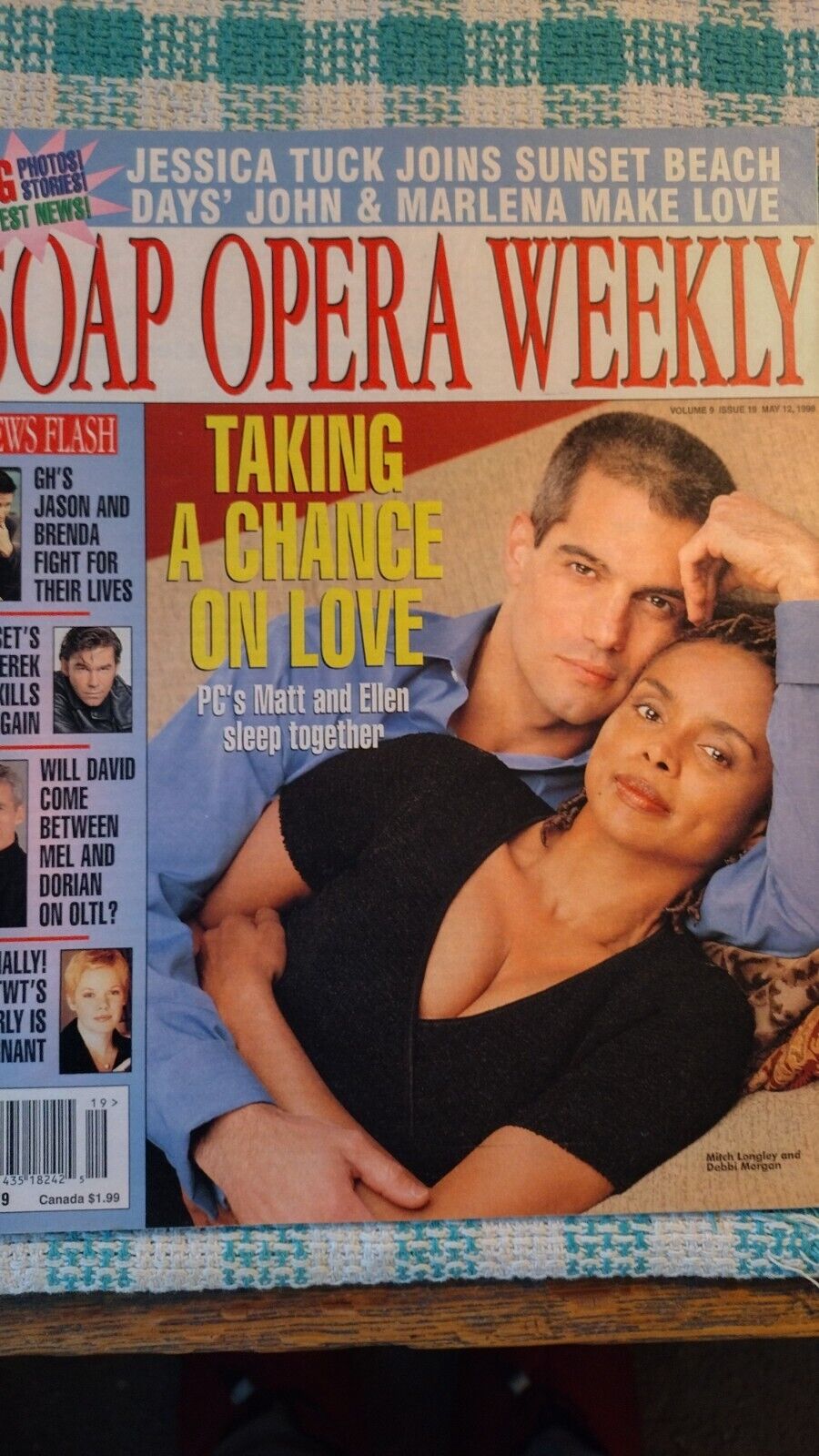 SOAP OPERA WEEKLY MAY 12,1998 TAKING A CHANCE ON LOVE. Без бренда 1047-7128 - фотография #4