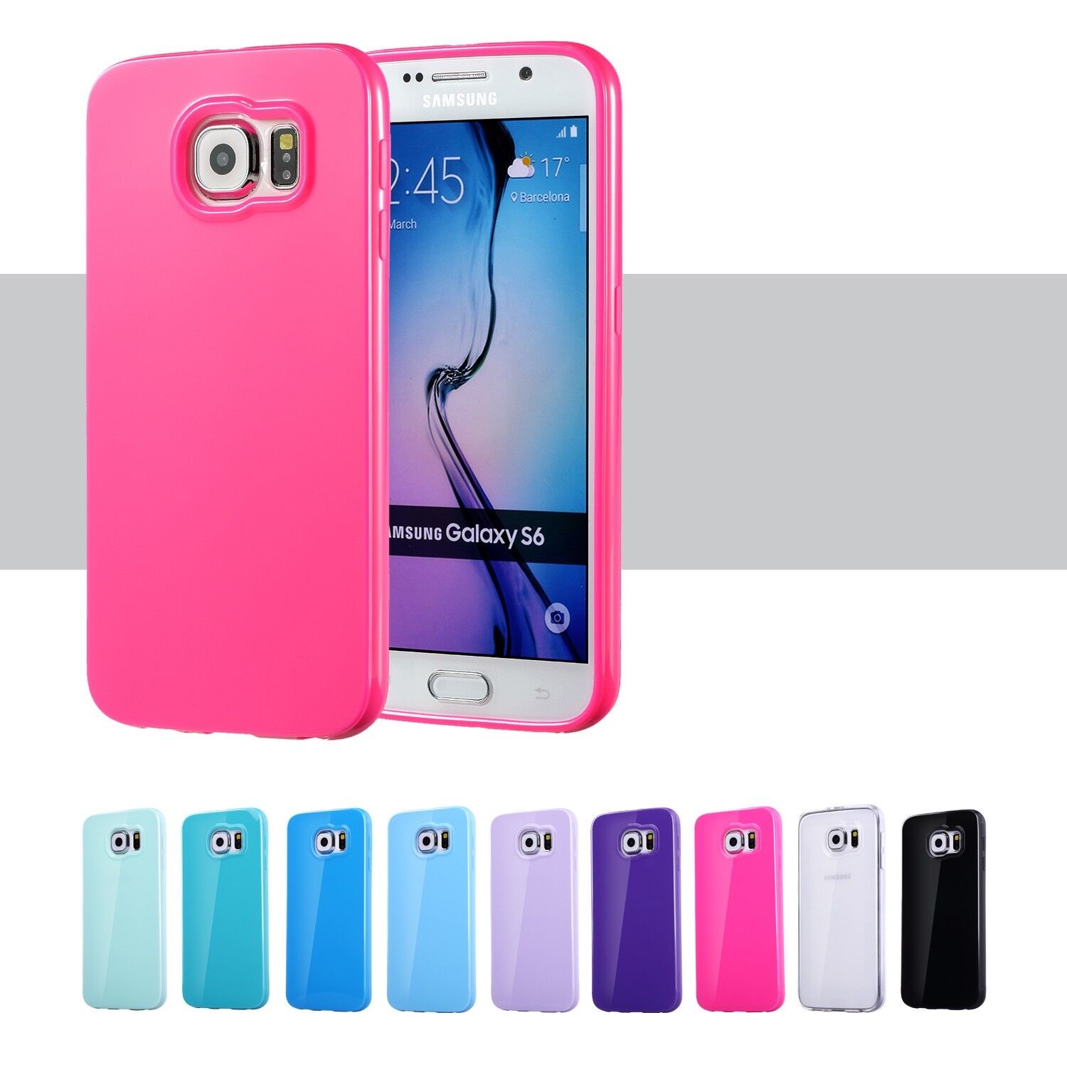 Samsung Galaxy S6 S7 S7 Edge S8 S9 Plus Case Silicone Rubber Protective Cover technext020 s6789Tpu