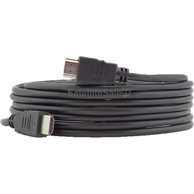 Pack of 2 Digital High-Speed 1.4 HDMI Cables PVC 2160p Black Cord (12 feet) SatelliteSale 2P12FTHDMI - фотография #3