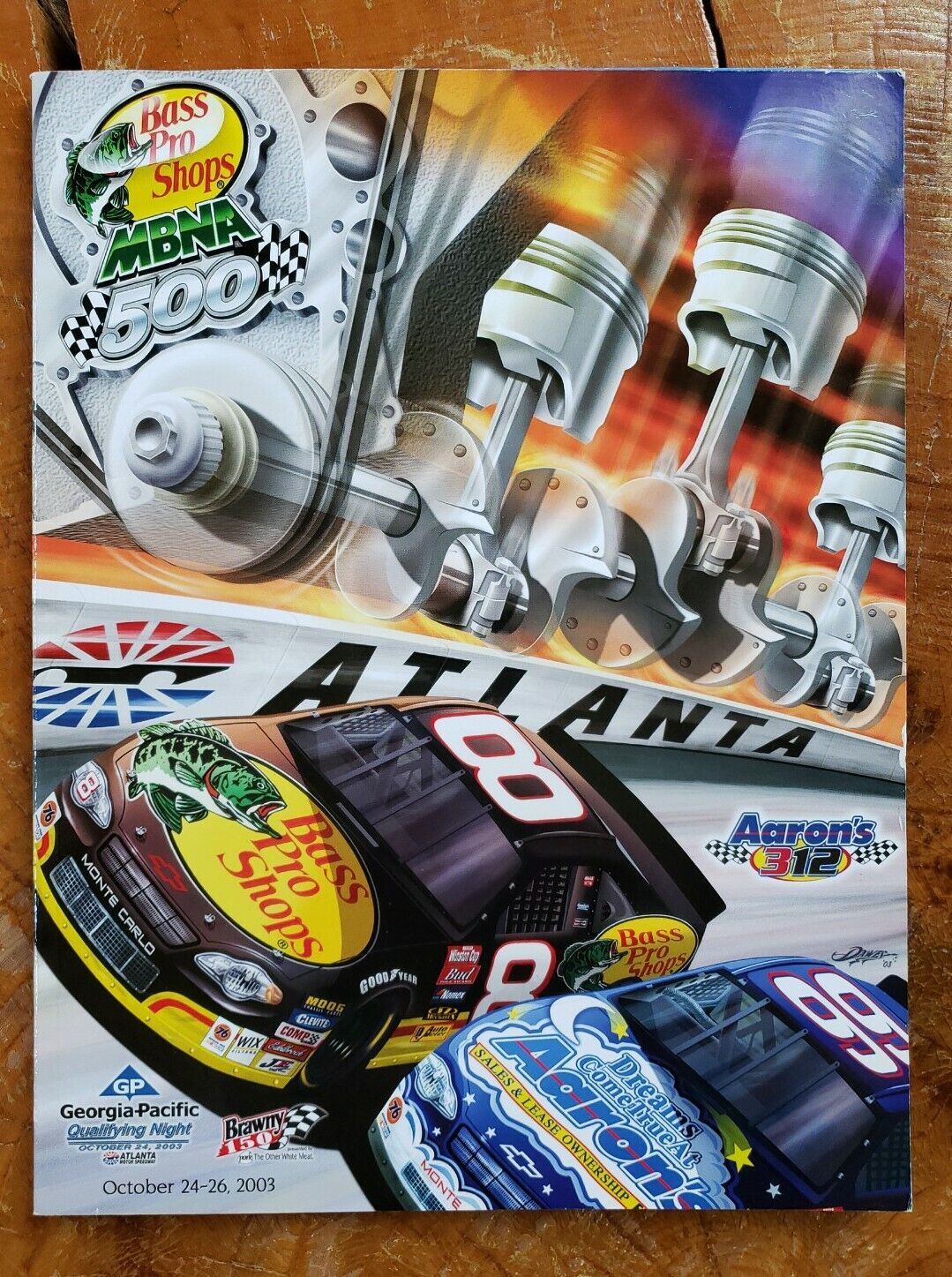 Lot! 7 NASCAR Souvenir Programs Atlanta Texas Dover Vegas Motor Speedway '03-'12 Без бренда - фотография #3