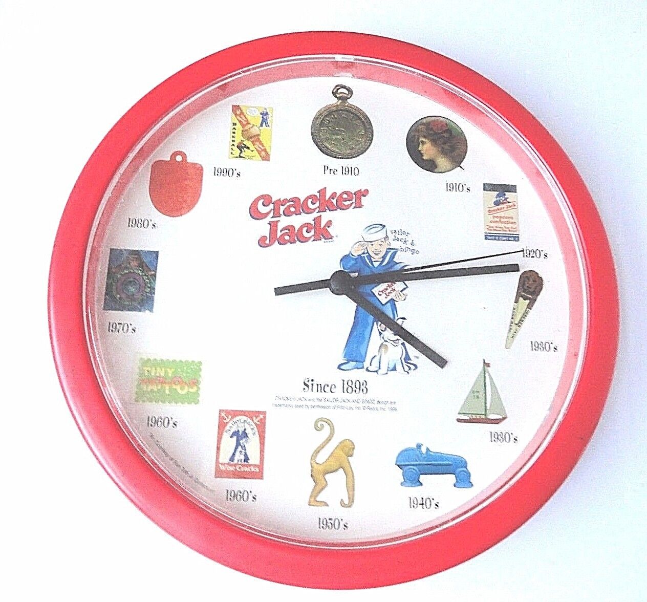 Rare Cracker Jack Clock Free Shipping CRACKER JACK