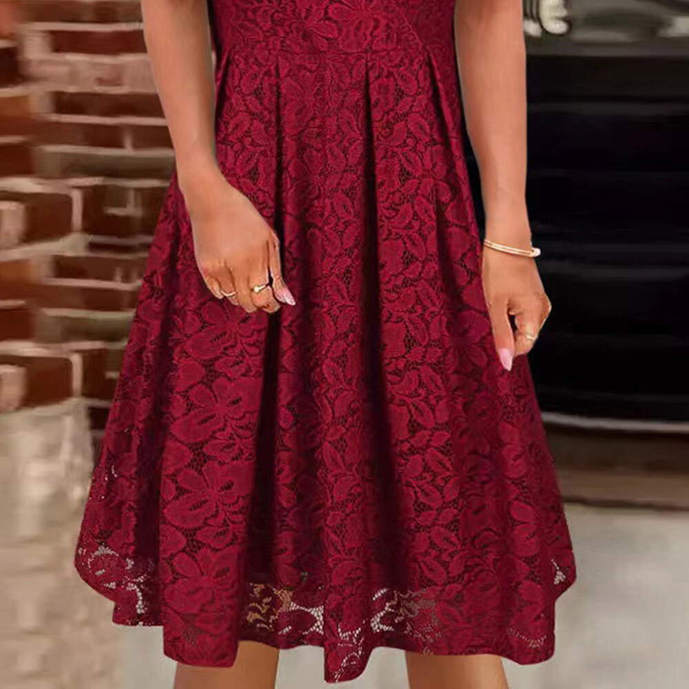 Women's Sexy V Neck Tank Midi Dress Lady Casual Lace Sleeveless Party Dresses US Unbranded Does Not Apply - фотография #10
