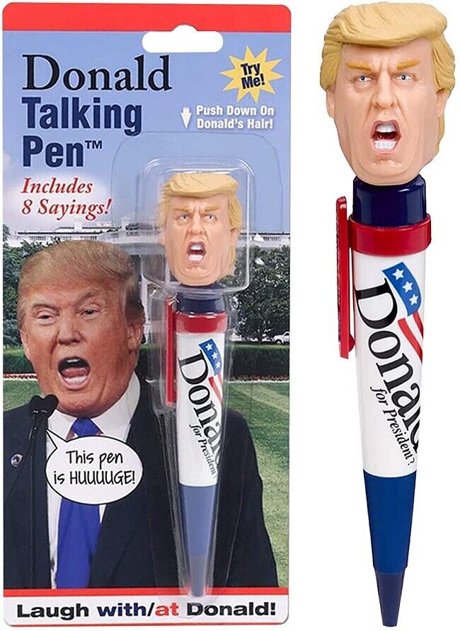 Donald Trump Talking Pen 8 Different Sayings In Trump's Real Voice FREE SHIPPING Без бренда