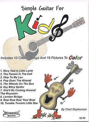 Simple Guitar For Kids Instructional Book and Guitar Song Book for Children Без бренда Does Not Apply