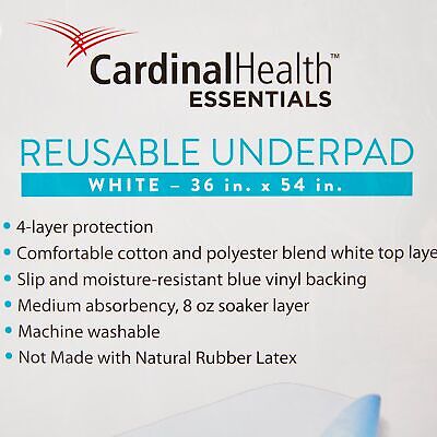 3 ReliaMed Reusable Washable Bed Pads Incontinence Underpads 36X54" ZRUP3654R Cardinal Health ZRUP3654R - фотография #4